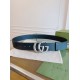 Gucci GG Marmont Wide Belt Black Silver
