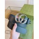 Gucci GG Marmont Wide Belt Black Silver