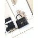 Chanel Black Quilted Caviar Coco HandleBag Mini Chanel Black Quilted Caviar Coco HandleBag Mini