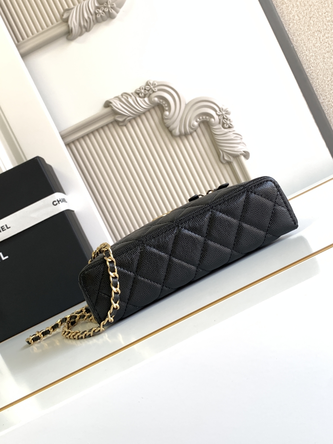 Chanel Vanity Case Black Leather Handbag Chanel Vanity Case Black Leather Handbag
