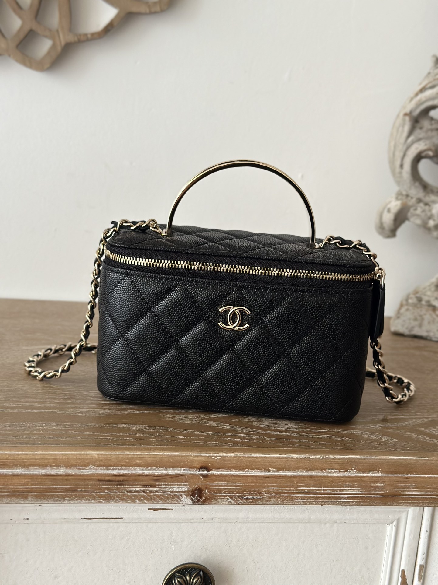 Chanel Large Chain Large Bag with Enamel Buckle Chanel Large Chain Large Bag with Enamel Buckle