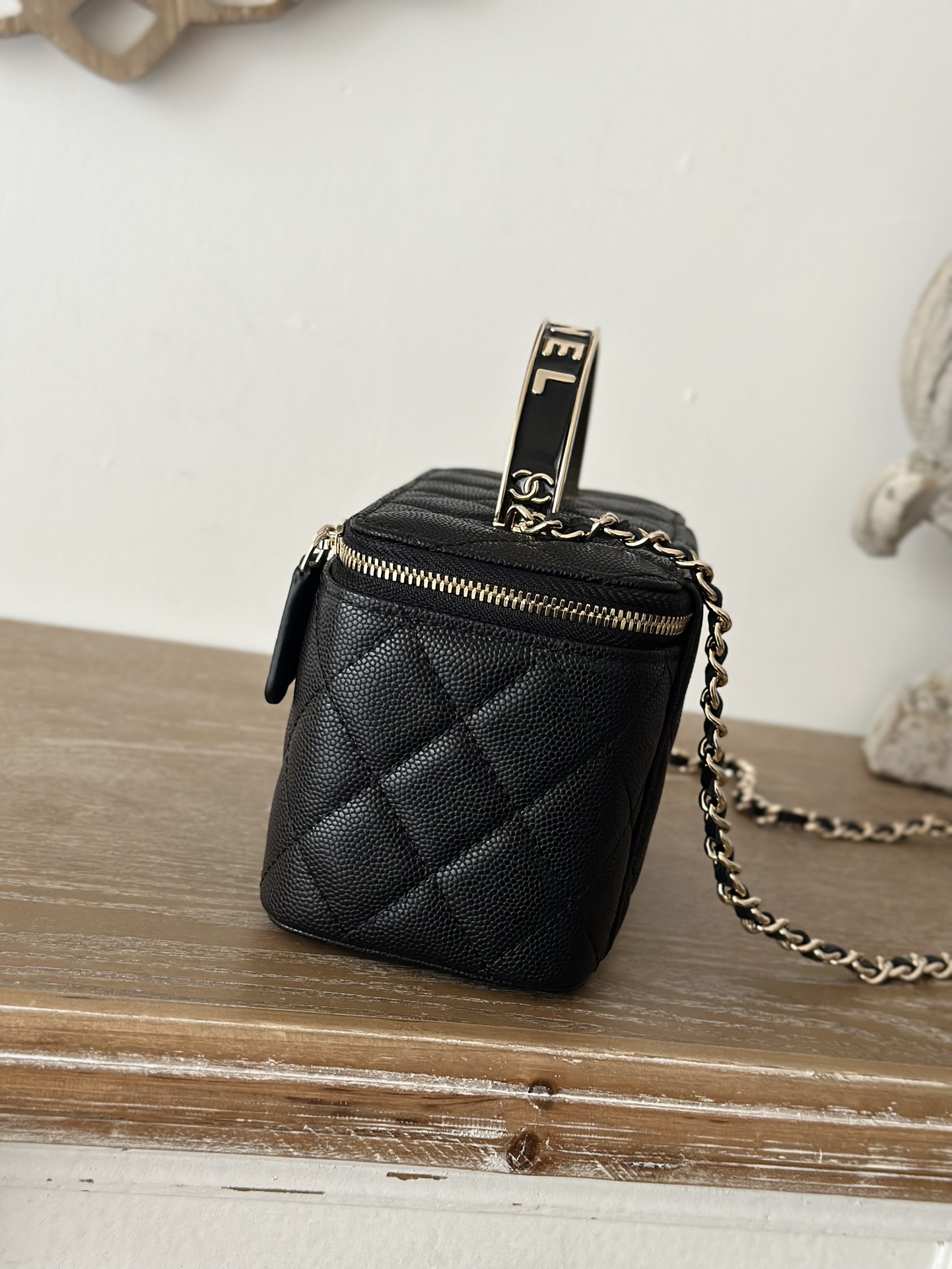 Chanel Large Chain Large Bag with Enamel Buckle Chanel Large Chain Large Bag with Enamel Buckle