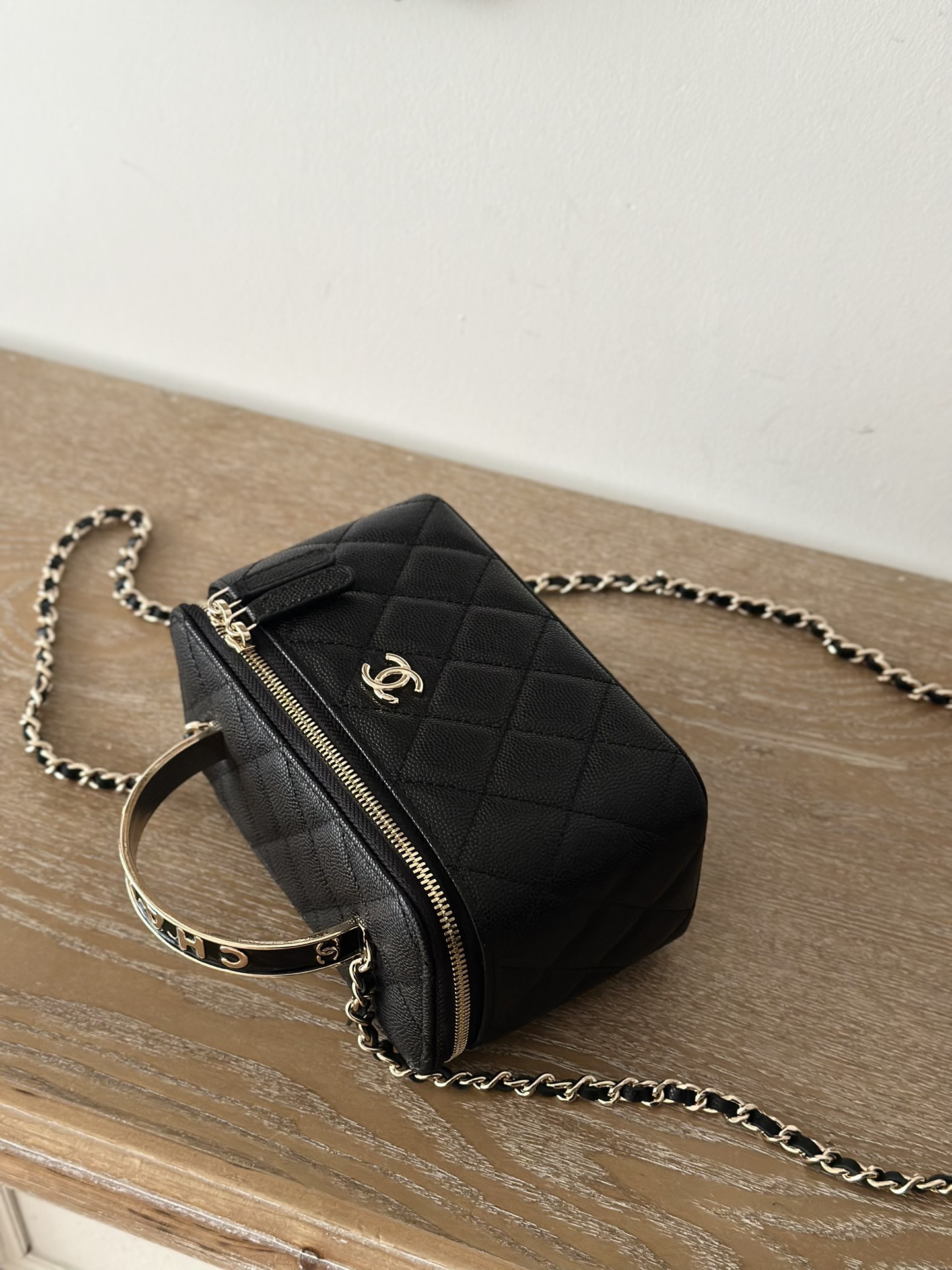 Chanel Large Chain Large Bag with Enamel Buckle Chanel Large Chain Large Bag with Enamel Buckle