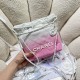 Chanel Mini 22 Bag Pink and White Ombre Calfskin Lacquered Metal Hardware Chanel Mini 22 Bag Pink and White Ombre Calfskin Lacquered Metal Hardware