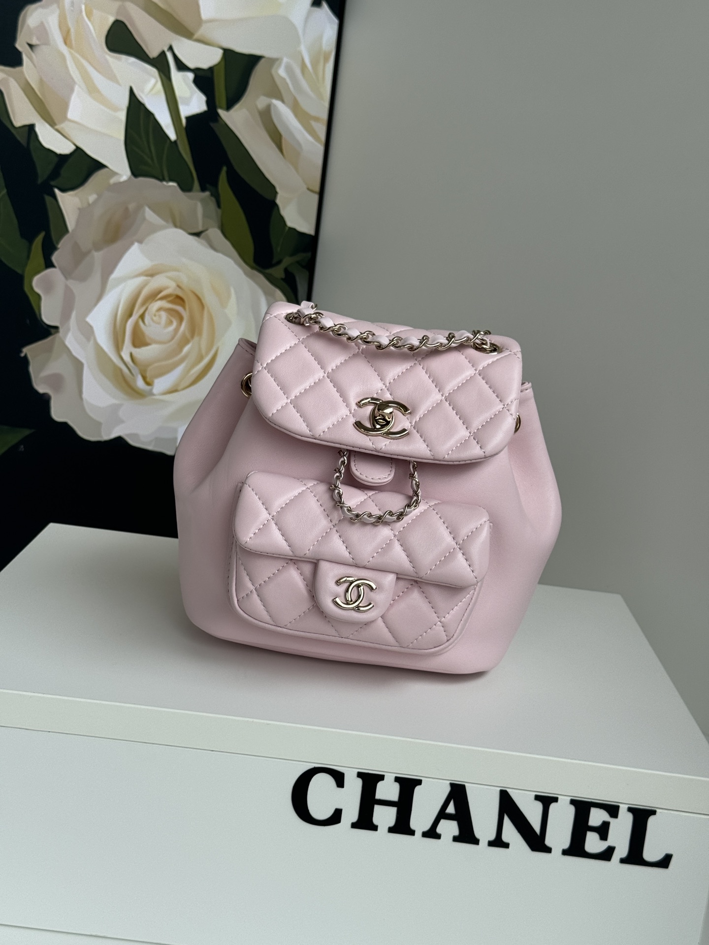 Chanel Vintage Quilted Black Lambskin Duma Backpack Gold Hardware Chanel Vintage Quilted Black Lambskin Duma Backpack Gold Hardware