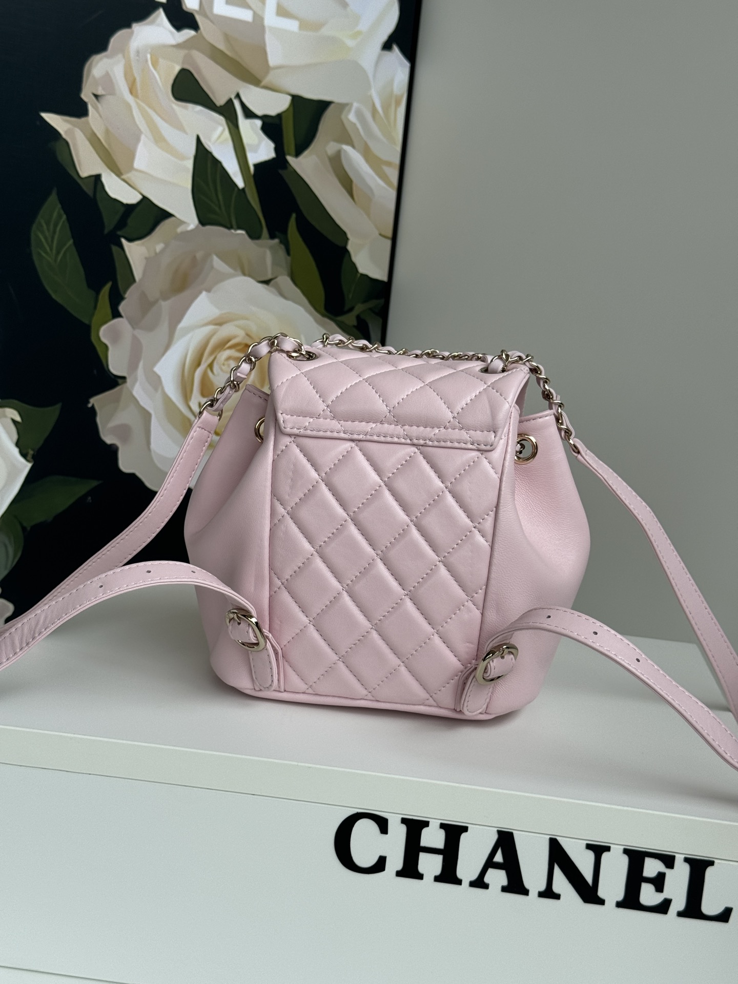 Chanel Vintage Quilted Black Lambskin Duma Backpack Gold Hardware Chanel Vintage Quilted Black Lambskin Duma Backpack Gold Hardware