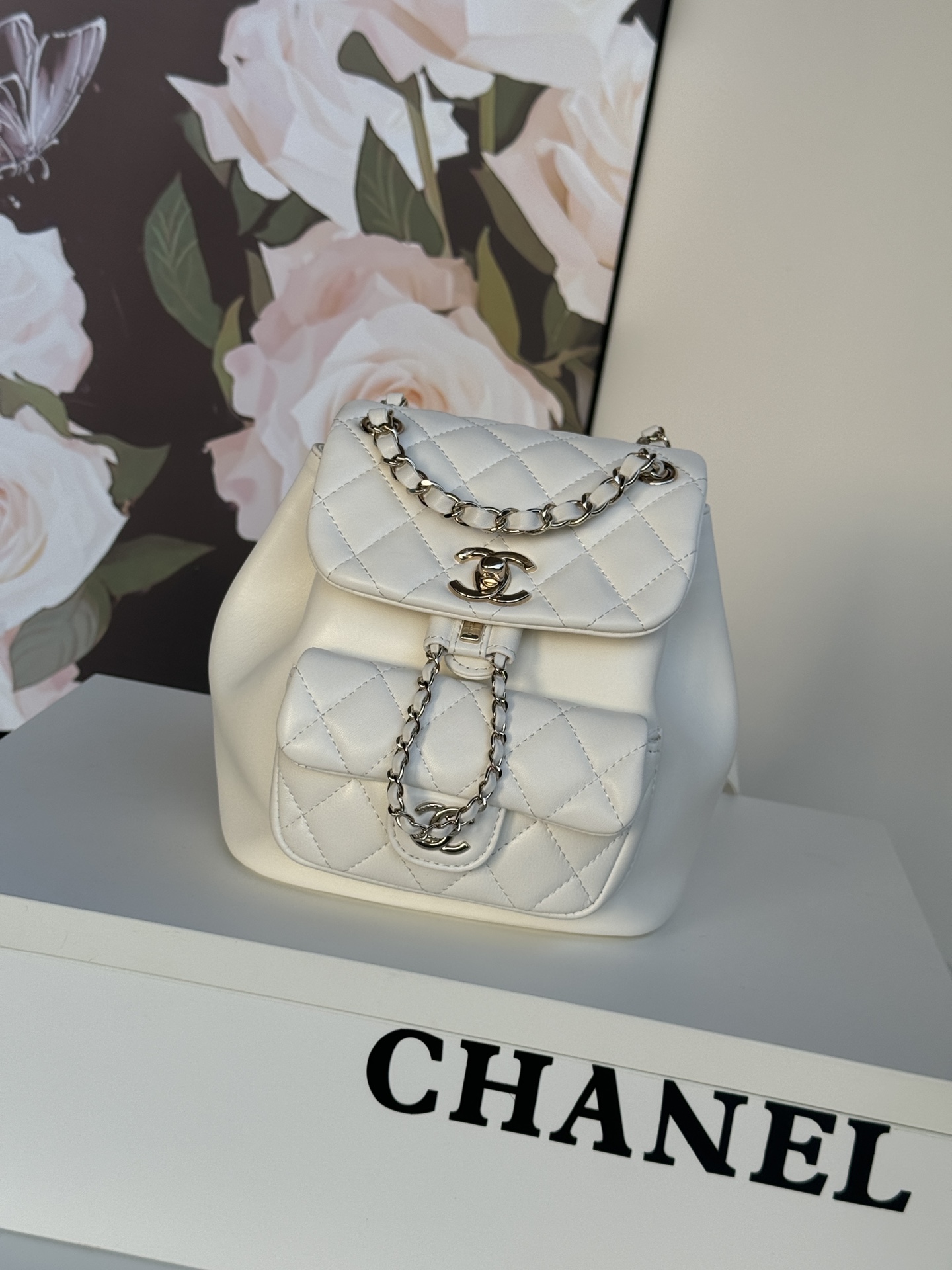 Chanel Vintage Quilted Black Lambskin Duma Backpack Gold Hardware Chanel Vintage Quilted Black Lambskin Duma Backpack Gold Hardware