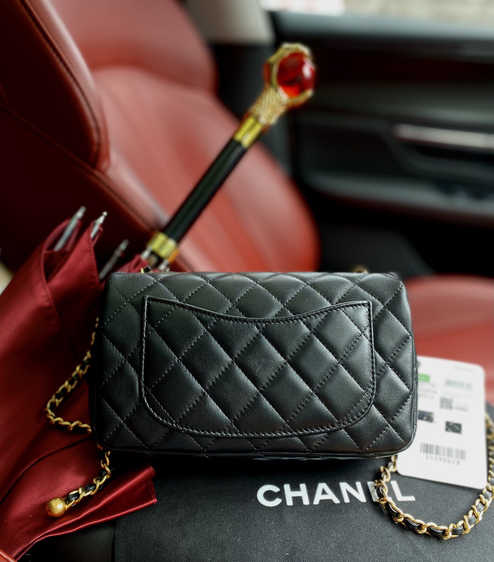 CHANEL CF Small Gold Ball Mini Flap Bag CHANEL CF Small Gold Ball Mini Flap Bag