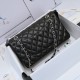 Black Quilted Caviar Medium Classic Double Flap Bag Silver/Gold Hardware, 2022 Black Quilted Caviar Medium Classic Double Flap Bag Silver/Gold Hardware, 2022