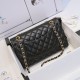 Black Quilted Caviar Medium Classic Double Flap Bag Silver/Gold Hardware, 2022 Black Quilted Caviar Medium Classic Double Flap Bag Silver/Gold Hardware, 2022