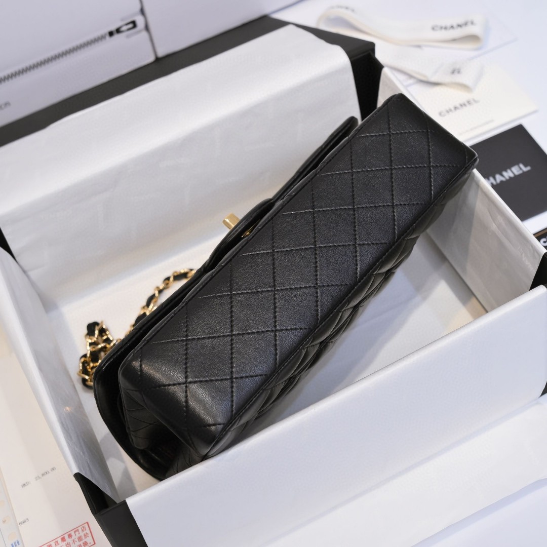 Black Quilted Caviar Medium Classic Double Flap Bag Silver/Gold Hardware, 2022 Black Quilted Caviar Medium Classic Double Flap Bag Silver/Gold Hardware, 2022