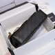 Black Quilted Caviar Medium Classic Double Flap Bag Silver/Gold Hardware, 2022 Black Quilted Caviar Medium Classic Double Flap Bag Silver/Gold Hardware, 2022