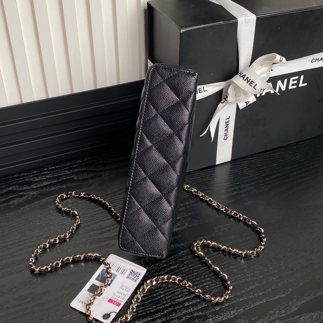 Chanel 25C Vanity Bag with Chain – Black Caviar Leather Chanel 25C Vanity Bag with Chain – Black Caviar Leather