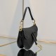 Dior Saddle Bag with Strap Black Grained Calfskin Dior Saddle Bag with Strap Black Grained Calfskin