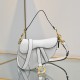 Dior Saddle Bag with Strap Latte Grained Calfskin Dior Saddle Bag with Strap Latte Grained Calfskin