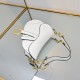Dior Saddle Bag with Strap Latte Grained Calfskin Dior Saddle Bag with Strap Latte Grained Calfskin