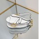 Dior Saddle Bag with Strap Latte Grained Calfskin