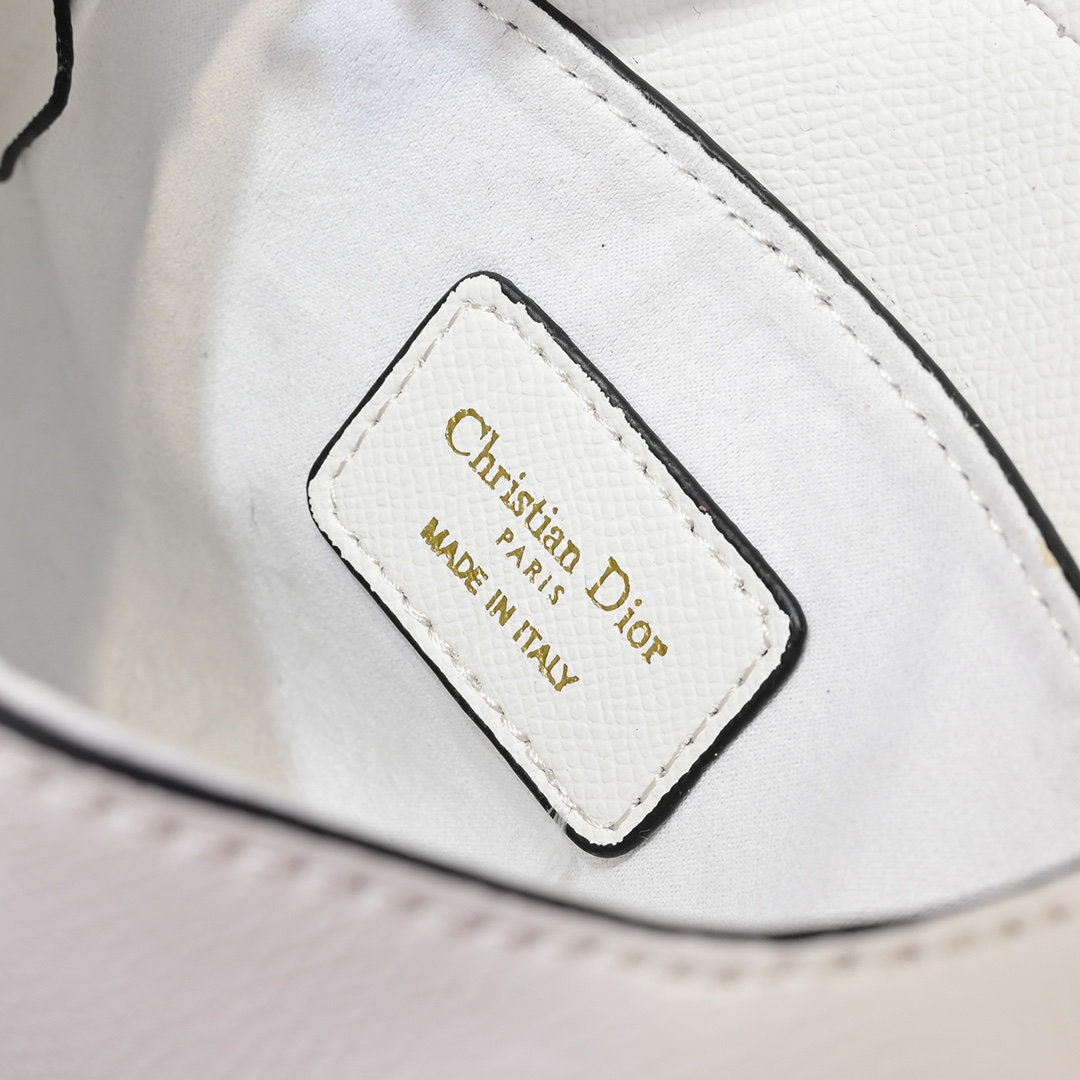 Dior Saddle Bag with Strap Latte Grained Calfskin