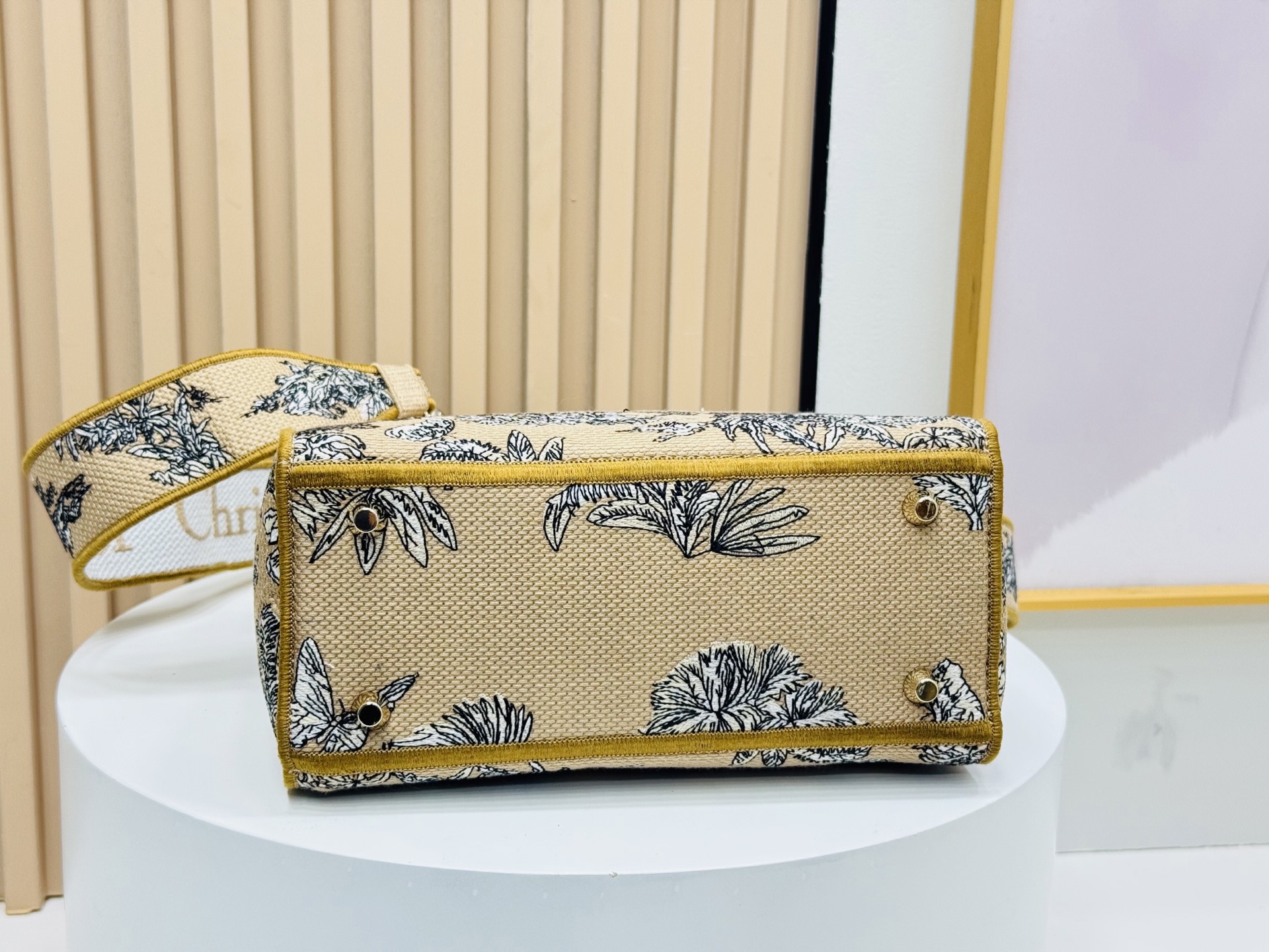 DlOR - Dioriviera Smal!Lady D-Lite Bag Toile De Jouy Palms Embroidery- Women
