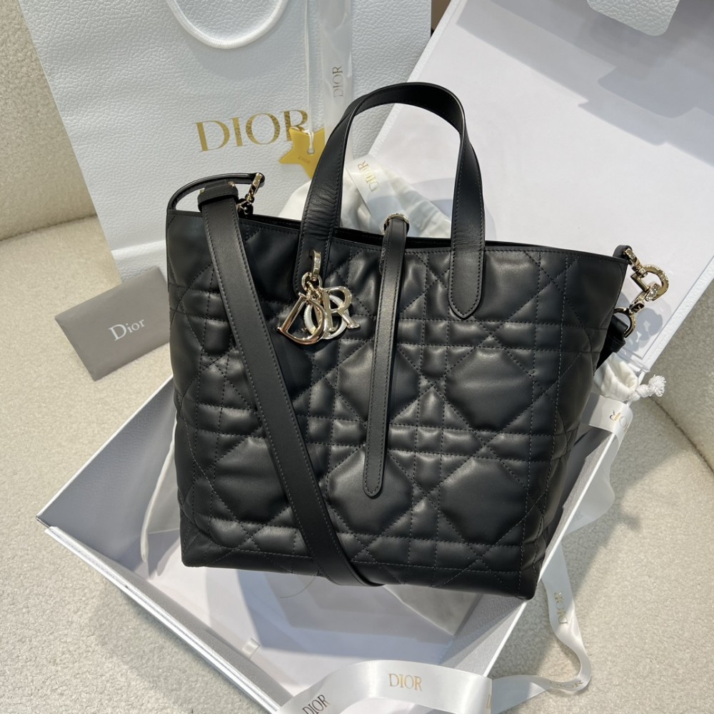 Medium Dior Toujours Vertical Tote Bag