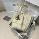 DIOR - Small DiorToujours Vertical Tote Bag Pale Pink Macrocannage Calfskin DIOR - Small DiorToujours Vertical Tote Bag Pale Pink Macrocannage Calfskin