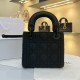 Mini Lady Dior Bag Black Ultramatte Cannage Calfskin Mini Lady Dior Bag Black Ultramatte Cannage Calfskin