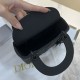 Mini Lady Dior Bag Black Ultramatte Cannage Calfskin