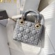 Mini Lady Dior Bag Opaline Gray Pearlescent Cannage Lambskin Mini Lady Dior Bag Opaline Gray Pearlescent Cannage Lambskin