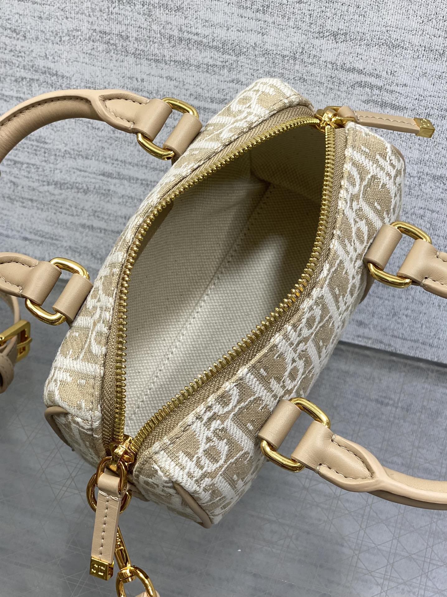 Dior Groove 16 Nano Bag Natural Dior Oblique Jacquard