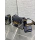 DIOR Small Streetchic Bag Blue Dior Oblique Jacquard And Smooth Calfskin DIOR Small Streetchic Bag Blue Dior Oblique Jacquard And Smooth Calfskin