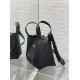 DIOR - Medium Signature Bucket Bag Black Grained Calfskin DIOR - Medium Signature Bucket Bag Black Grained Calfskin