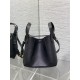 DIOR - Medium Signature Bucket Bag Black Grained Calfskin DIOR - Medium Signature Bucket Bag Black Grained Calfskin