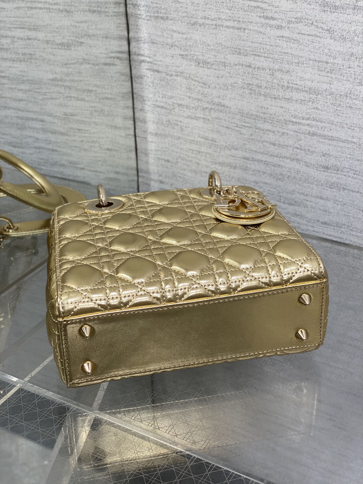 Mini Lady Dior Bag Metallic Gold Mini Lady Dior Bag Metallic Gold