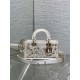 DIOR Small D-Joy Bag Latte Cannage Calfskin Embroidered With Multicolor Beads Women DIOR Small D-Joy Bag Latte Cannage Calfskin Embroidered With Multicolor Beads Women