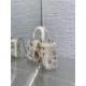 DIOR Small D-Joy Bag Latte Cannage Calfskin Embroidered With Multicolor Beads Women DIOR Small D-Joy Bag Latte Cannage Calfskin Embroidered With Multicolor Beads Women