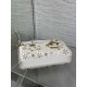 DIOR Small D-Joy Bag Latte Cannage Calfskin Embroidered With Multicolor Beads Women DIOR Small D-Joy Bag Latte Cannage Calfskin Embroidered With Multicolor Beads Women