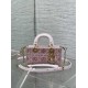 DIOR Small D-Joy Bag Latte Cannage Calfskin Embroidered With Multicolor Beads Pink DIOR Small D-Joy Bag Latte Cannage Calfskin Embroidered With Multicolor Beads Pink