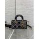DIOR Small D-Joy Bag Latte Cannage Calfskin Embroidered With Multicolor Beads Black DIOR Small D-Joy Bag Latte Cannage Calfskin Embroidered With Multicolor Beads Black
