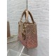 DIOR Small D-Joy Bag Latte Cannage Calfskin Embroidered With Multicolor Beads Women DIOR Small D-Joy Bag Latte Cannage Calfskin Embroidered With Multicolor Beads Women