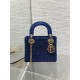 Mini Lady Dior Bag Metallic Lambskin and Rose des Vents Satin Embroidered with Beads