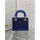 Mini Lady Dior Bag Metallic Lambskin and Rose des Vents Satin Embroidered with Beads
