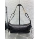 D-Journey Bag in Crinkled Calfskin Black Flat Macrocannage D-Journey Bag in Crinkled Calfskin Black Flat Macrocannage