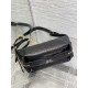 D-Journey Bag in Crinkled Calfskin Black Flat Macrocannage D-Journey Bag in Crinkled Calfskin Black Flat Macrocannage