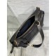 D-Journey Bag in Crinkled Calfskin Black Flat Macrocannage D-Journey Bag in Crinkled Calfskin Black Flat Macrocannage