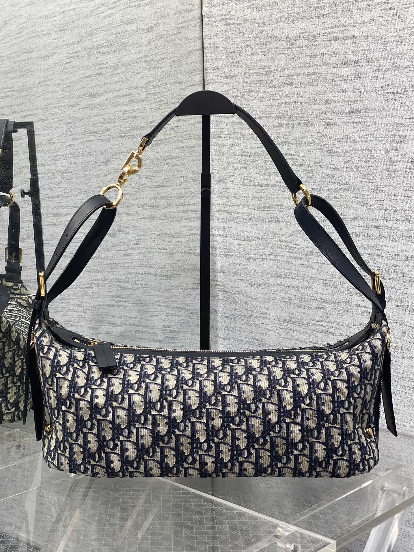 Medium D-Journey Bag Blue Dior Oblique Jacquard Medium D-Journey Bag Blue Dior Oblique Jacquard