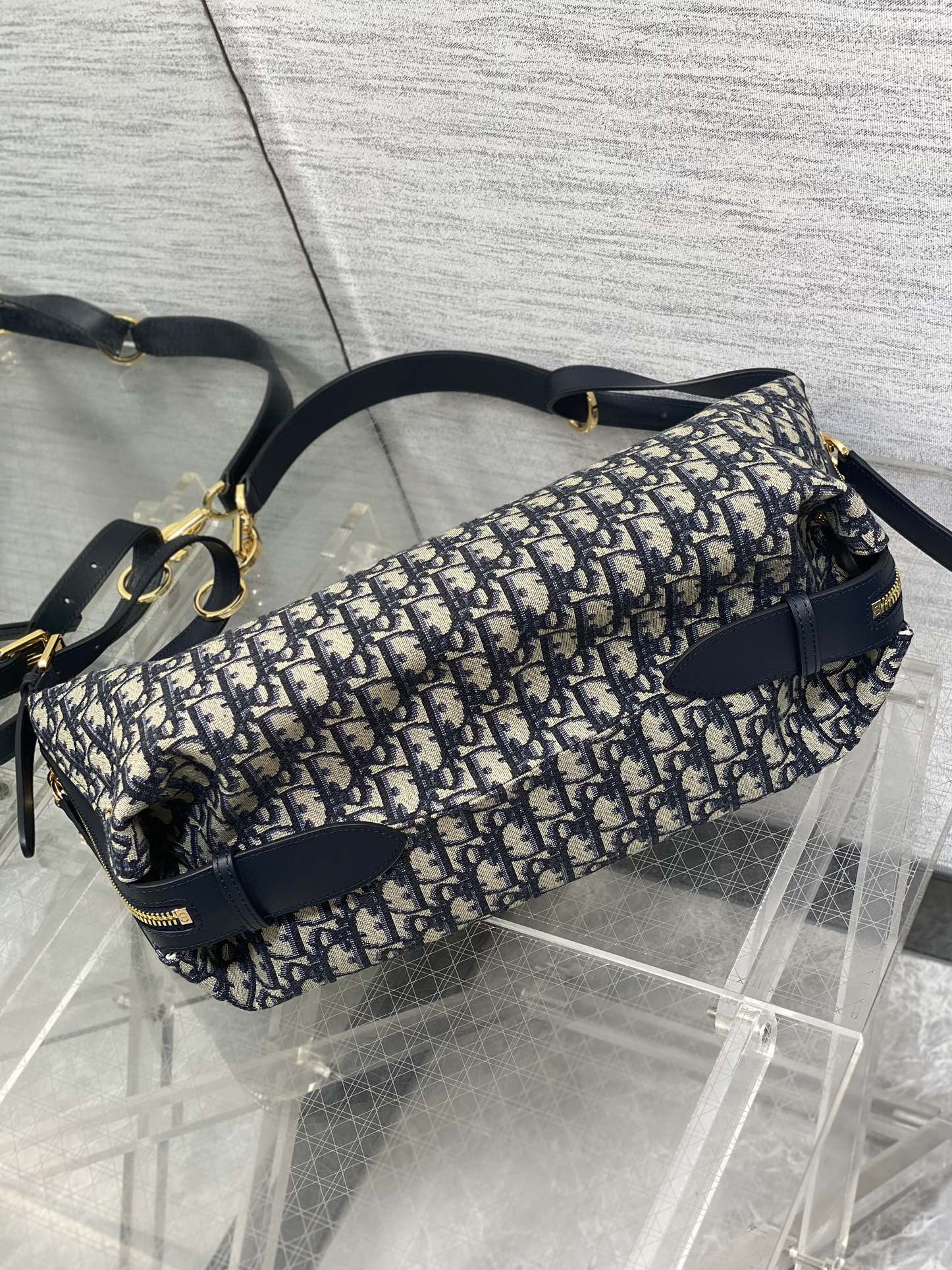 Medium D-Journey Bag Blue Dior Oblique Jacquard Medium D-Journey Bag Blue Dior Oblique Jacquard