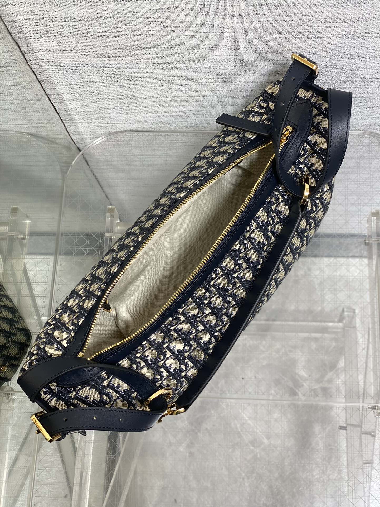 Medium D-Journey Bag Blue Dior Oblique Jacquard Medium D-Journey Bag Blue Dior Oblique Jacquard