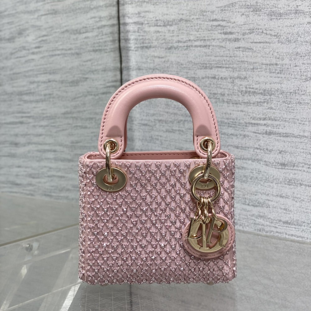 DlOR Handle BagsSatin Lady Micro 