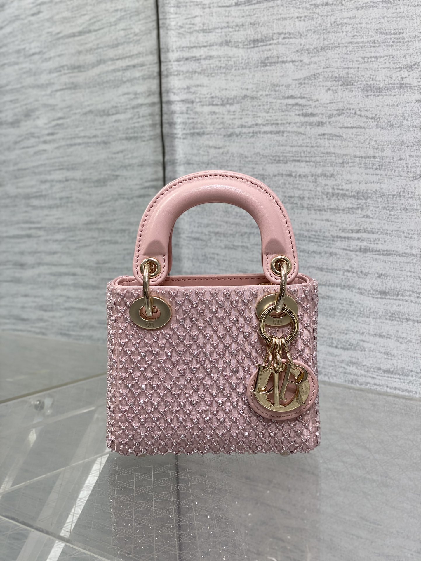 DlOR Handle BagsSatin Lady Micro DlOR Handle BagsSatin Lady Micro
