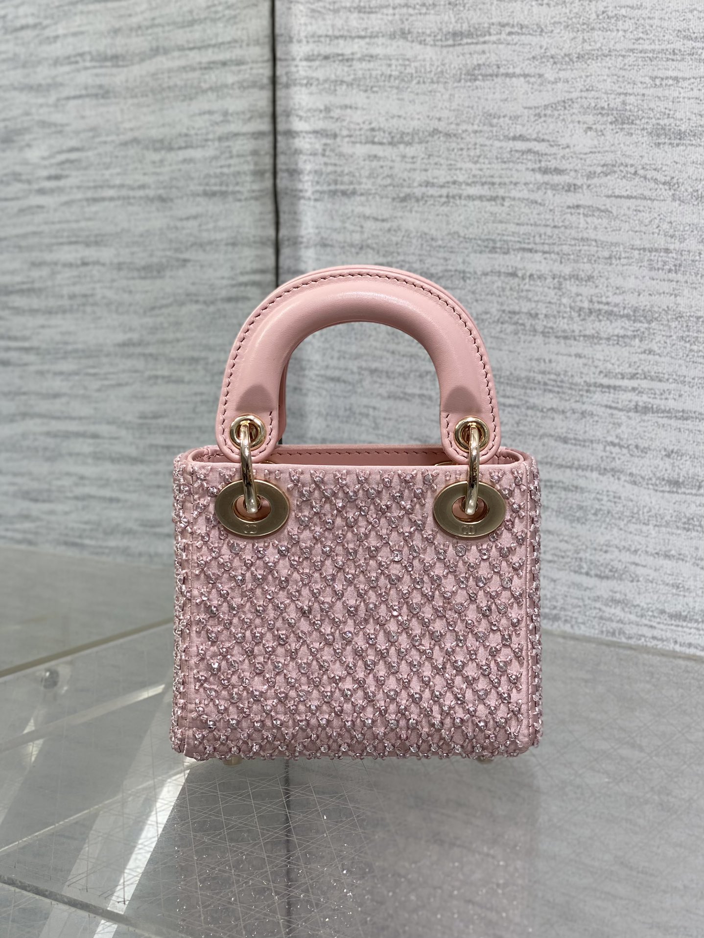 DlOR Handle BagsSatin Lady Micro DlOR Handle BagsSatin Lady Micro